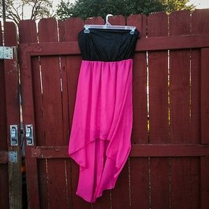 Hot Pink Asymmetrical Dress Size 1X